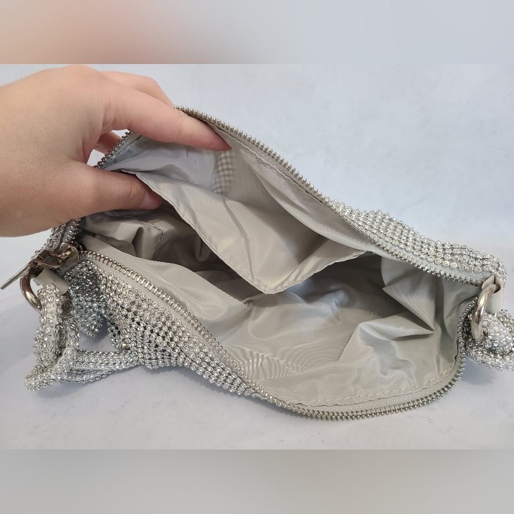 Slouchy Rhinestone Hobo Handbag - Picture 8 of 10